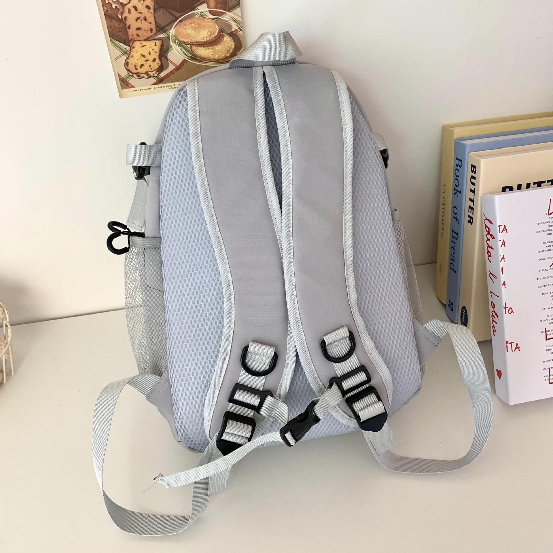 Mochila 2024 nueva mochila ligera para la escuela secundaria y secundaria, bolsa de viaje de gran capacidad, bolso femenino de cercanías, mochila para estudiantes universitarios, hombre