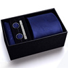 Gift box, tie, set, black classic suit, 8cm