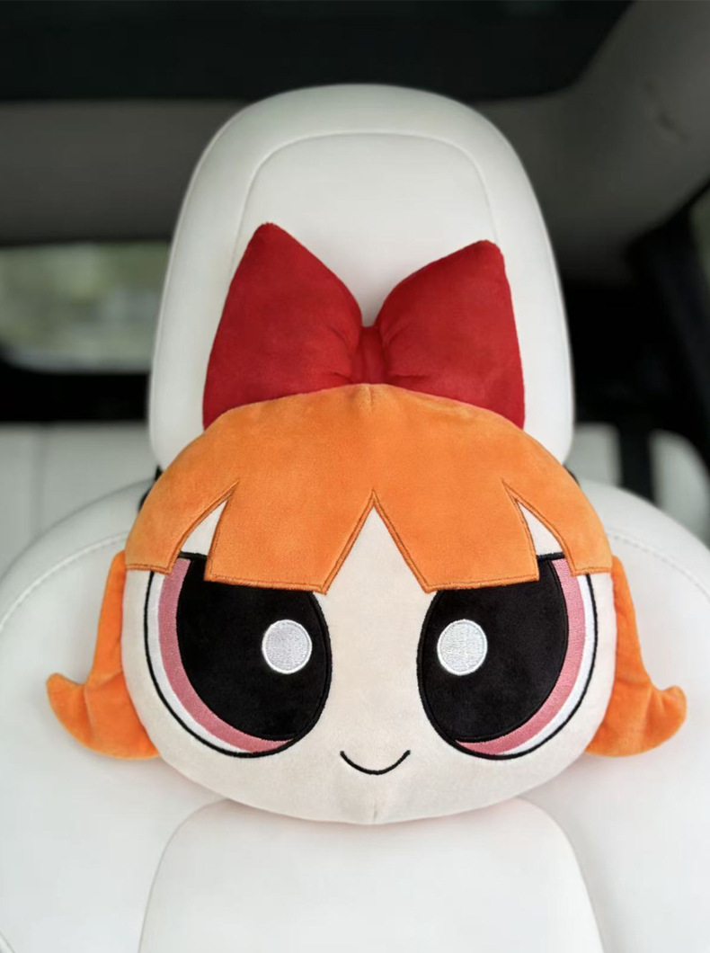 Little Policewoman Cartoon Cute Lady Car Headrest Comfortable Neck Pillow Cushion Personalized Stylish Car Headrest