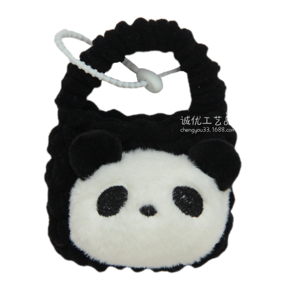 Llavero Mini Monedero Colgante de Peluche para Almacenamiento en Mochila y Llaves