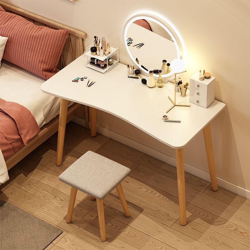 Dressing Table Bedroom Internet Celebrity Makeup Table Small Apartment with Light Modern Minimalist Makeup Table Mini Dressing Table