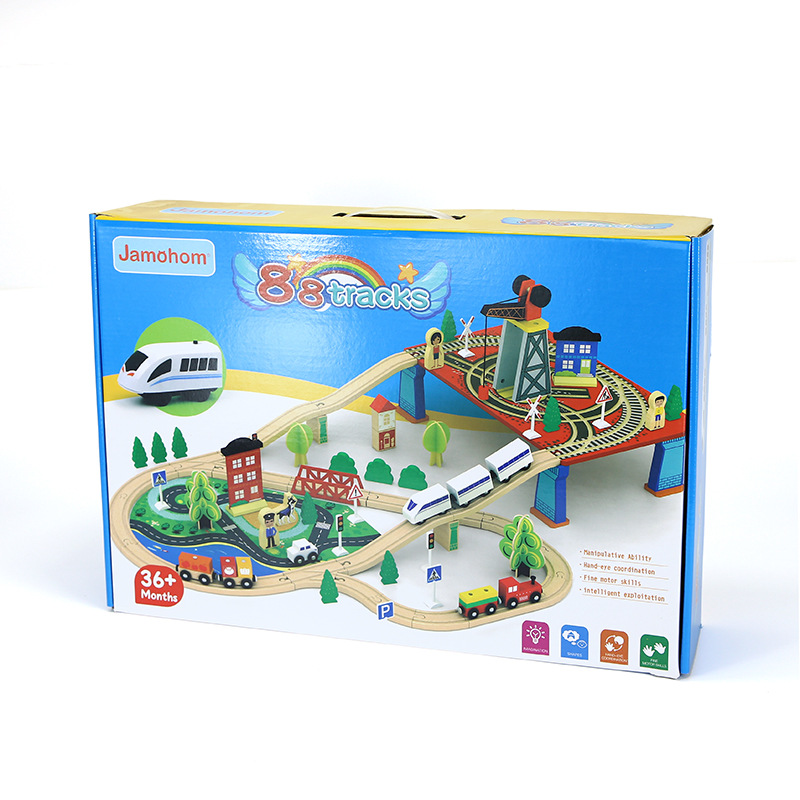 children's electric wooden train