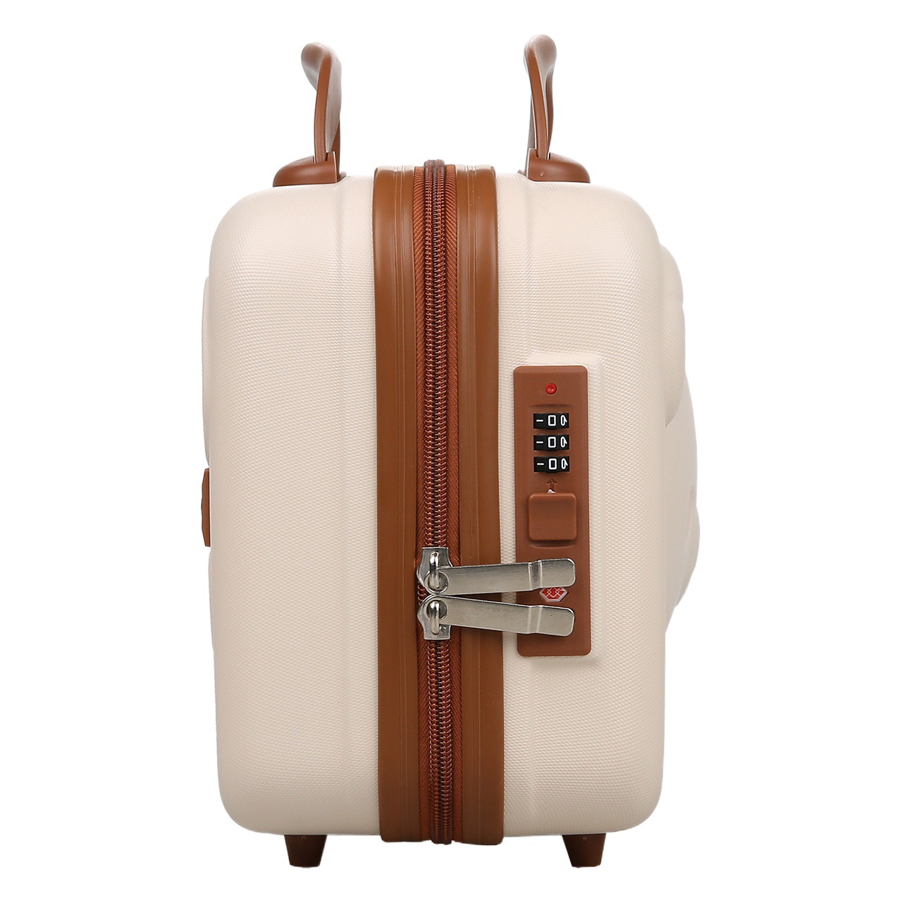 Maleta de oso de recuerdo, estuche de cosméticos con diseño de oso, maleta de mano de 14 pulgadas, mini maleta de dibujos animados, maleta portátil con contraseña.