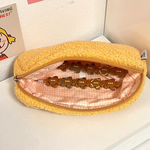 Cookie pencil bag cartoon large capacity stationery bag cute small cosmetic bag coin purse storage bag stationery box