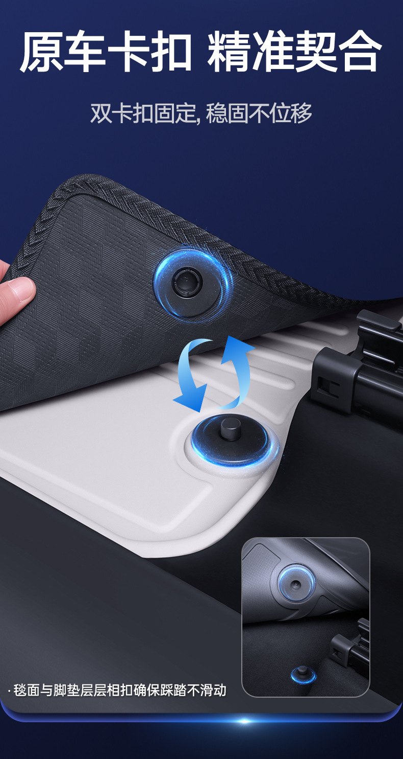 Suitable for Buick E7, Full Surround Floor Mats, Special Decorative Accessories for E7, Carpet Tpe Car Floor Mats