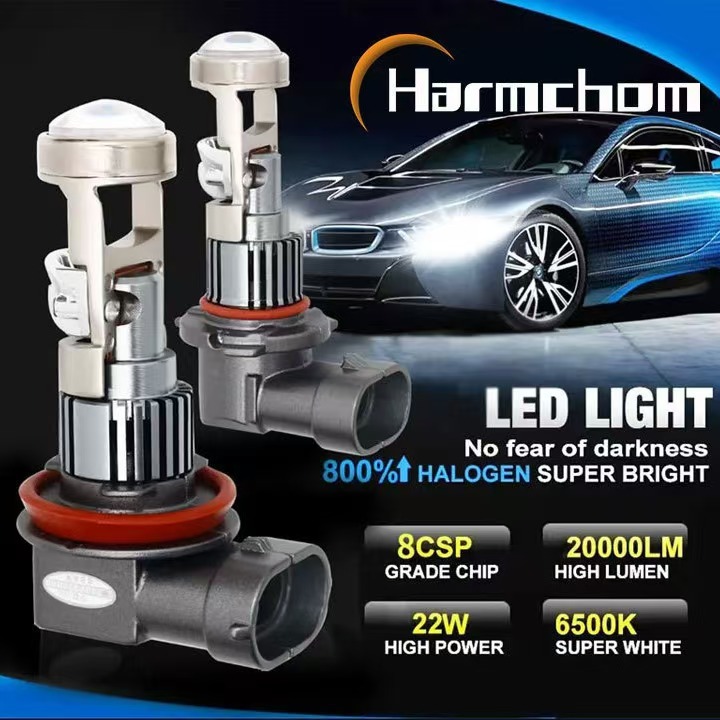 M01R hand-in-line h7 lente H119005/9006/9012 tangente coche motocicleta LED faros
