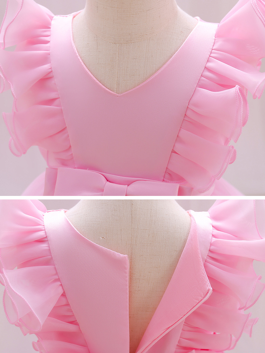 Children's Dress Princess Dress Summer Dress Western Girl's Mesh Dress Piano Performance Dress Baby Girl's dress Summer