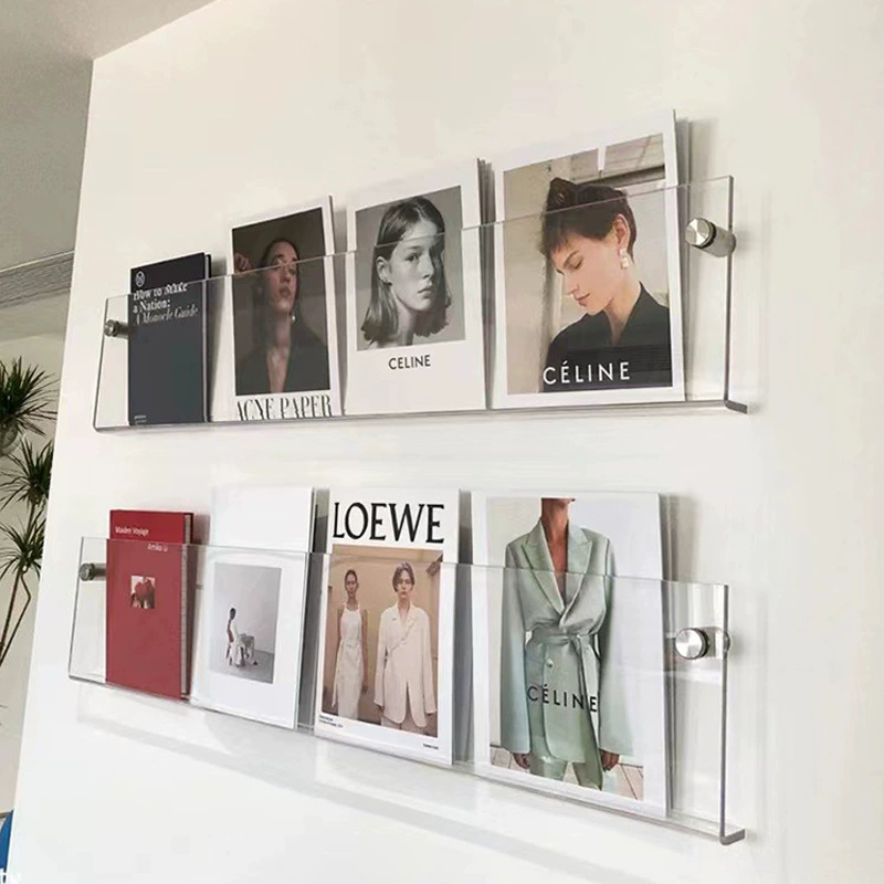 Acrylic magazine, storage system, stand, bookshelf, wholesale
