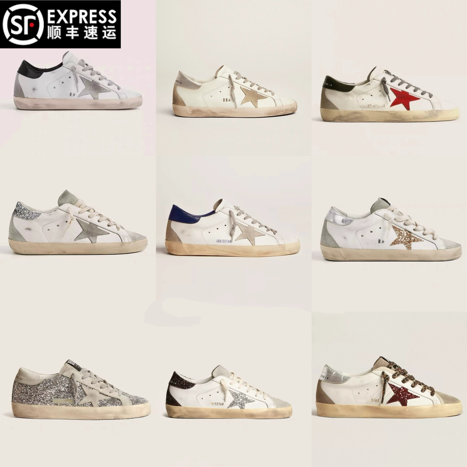 Versión mejorada de Corea del Sur GG Star Zapatos sucios de cola negra Zapatos sucios pequeños Zapatos de tabla viejos de cola plateada para mujer Zapatos casuales de aumento para hombres