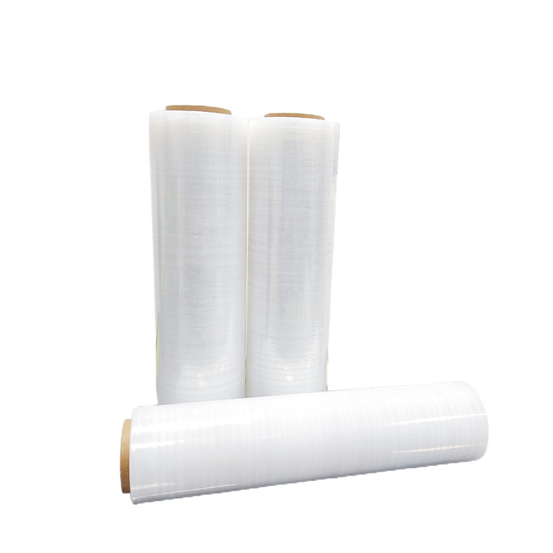 Película de envoltura de estiramiento Guangzhou máquina industrial PE película de envoltura Película de envoltura de embalaje PE autoadhesiva película de embalaje PE