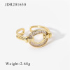 Brand advanced ethnic zirconium, retro ring with stone, high-quality style, ethnic style, does not fade, wholesale