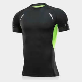 紧身短袖男速干高弹健身服篮球跑步训练T恤打底衫运动紧身上衣