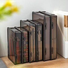 軽豪華風デスクトップ防塵証明書収納ケースA4書類資料整理ケース戸籍簿に重要証明書防湿を置く
