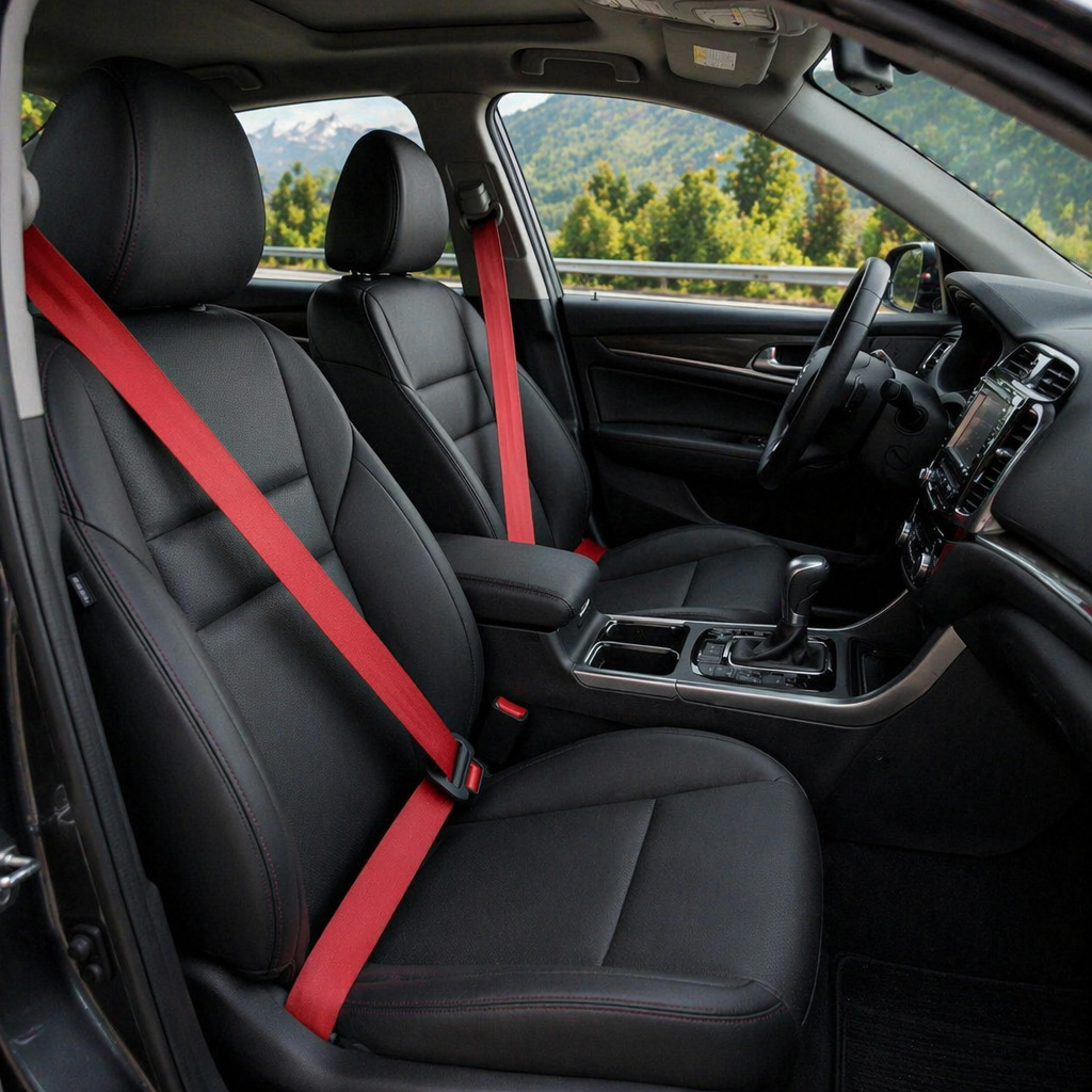 Universal car seatbelt 3.6m with a length and width of 4.8CM, suitable for most car modifications, high-quality seatbelt
