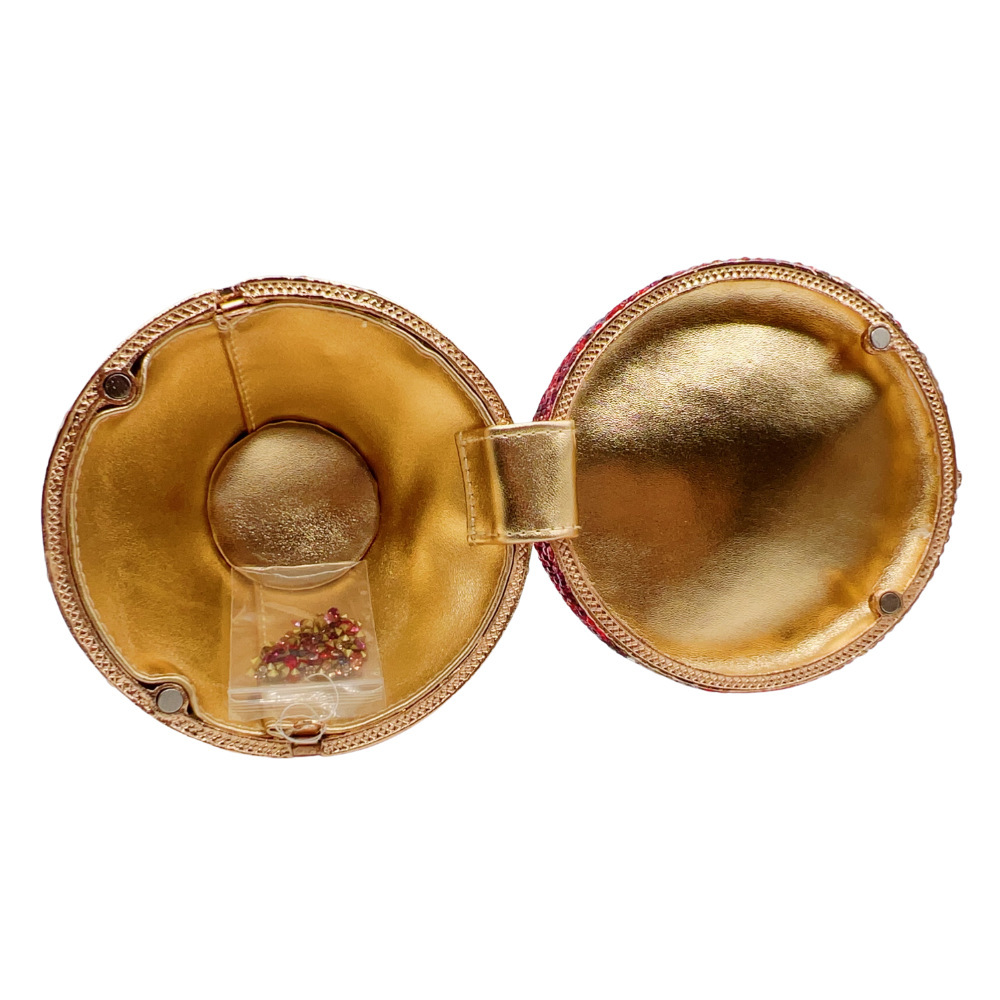Clutch cross-border coctel creativo taza de pie alto flor con diamantes bolsas de cena brillante inerte diamantes bolsas de mano de mujer