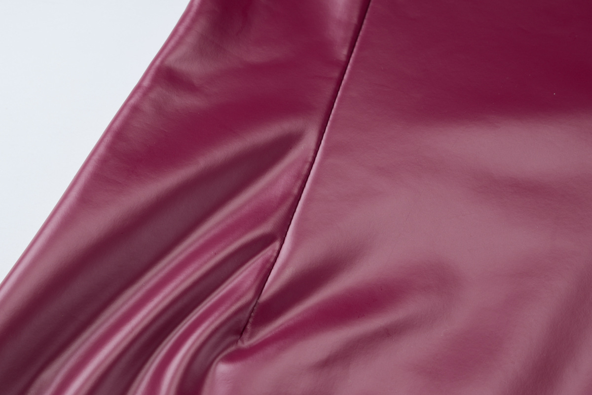 Women Clothing Spring Faux Leather Sexy Solid Color Tube Top Halter Sexy Tight Hip 10 Women Clothing Spring Faux Leather Sexy Solid Color Tube Top Halter Sexy Tight Hip