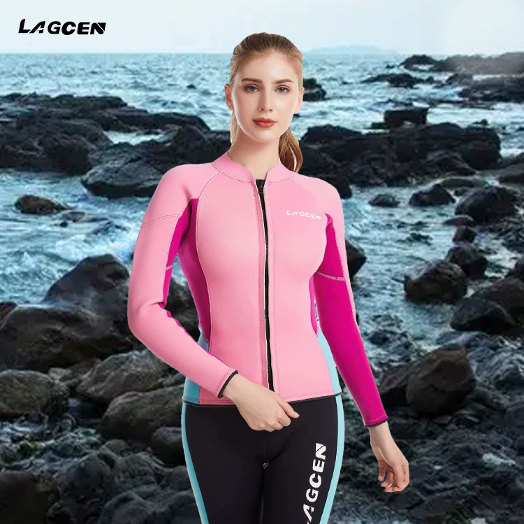 LAGCEN Split keep warm swimwear, waterproof long-sleeve, 2.5mm