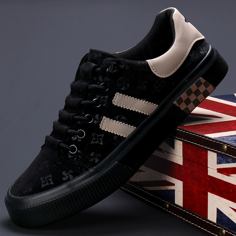 Мужские кеды 2025 года: Новинка осени, модные, универсальные, повседневные, дышащие, на плоской подошве, с низким вырезом, на шнуровке