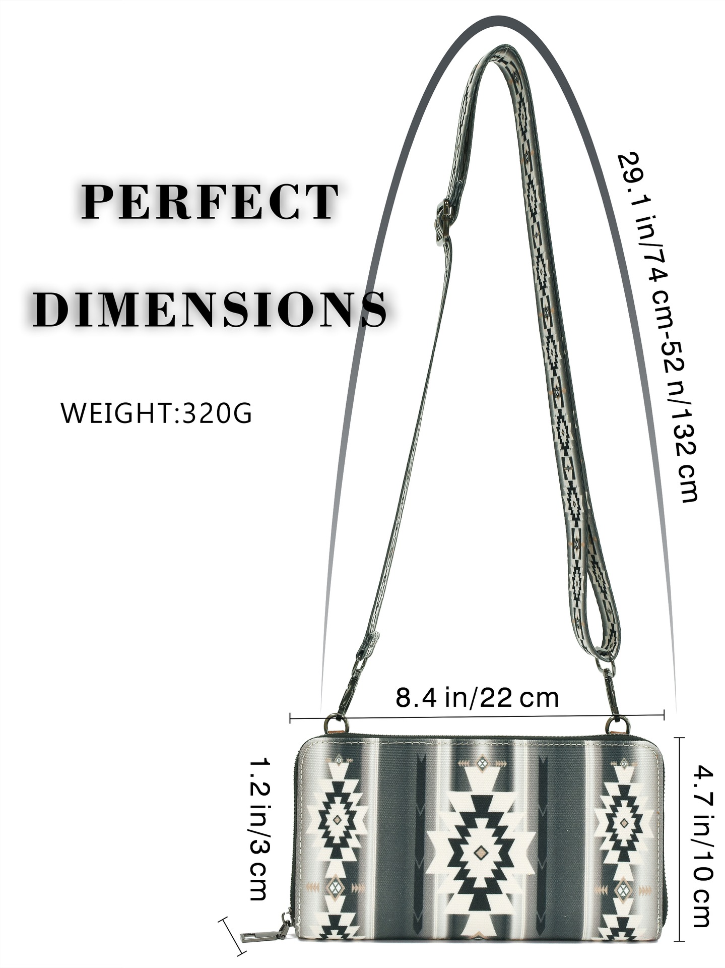 Women's Canvas Printing Ethnic Style Square Zipper Shoulder Bag Crossbody Bag display picture 42