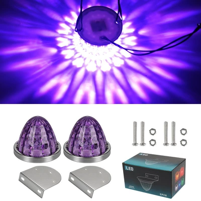 Plastic Truck Side Light Width — Gündüz işıqları - 10-30v-always-on-purple-pack-of-two-2-stands