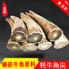 白ヤクの角の片角の置物白ヤクの角の角の牛の角の工芸品の牛の角の彫刻の原料のメーカー