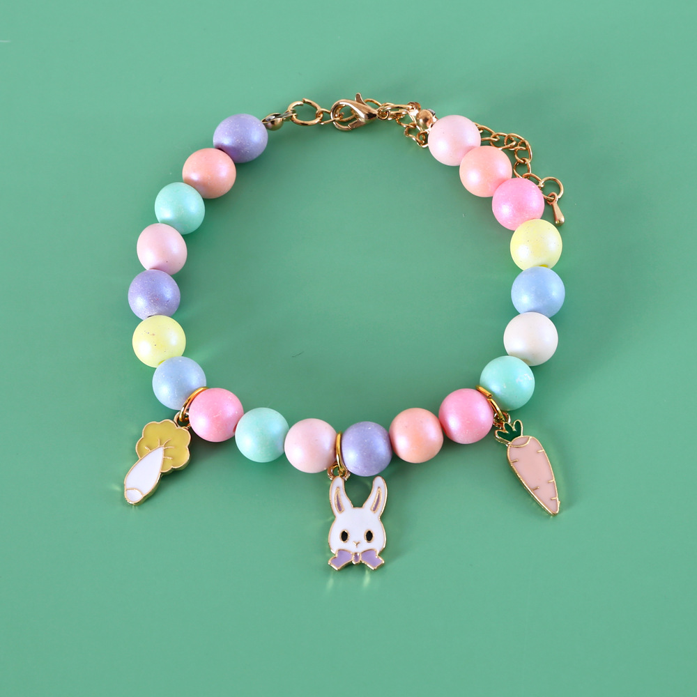 Hadas gatos perros perlas de color sueños luna tocado meteorito conejo collar de cumpleaños disparo accesorios pulseras