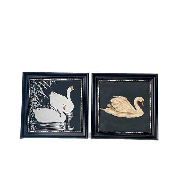 Retro black photo frame for bedroom