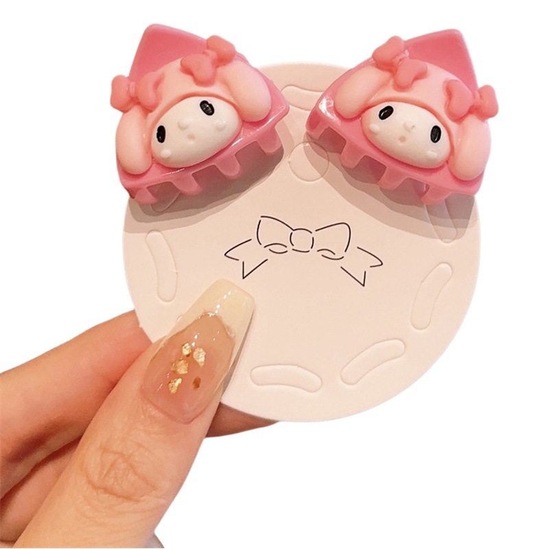 Sanrio para niños pequeño clip de rasguño orejas de gato de dibujos animados Princesa Bangs clip accesorios para el cabello lindo bebé no duele el pelo roto horquilla