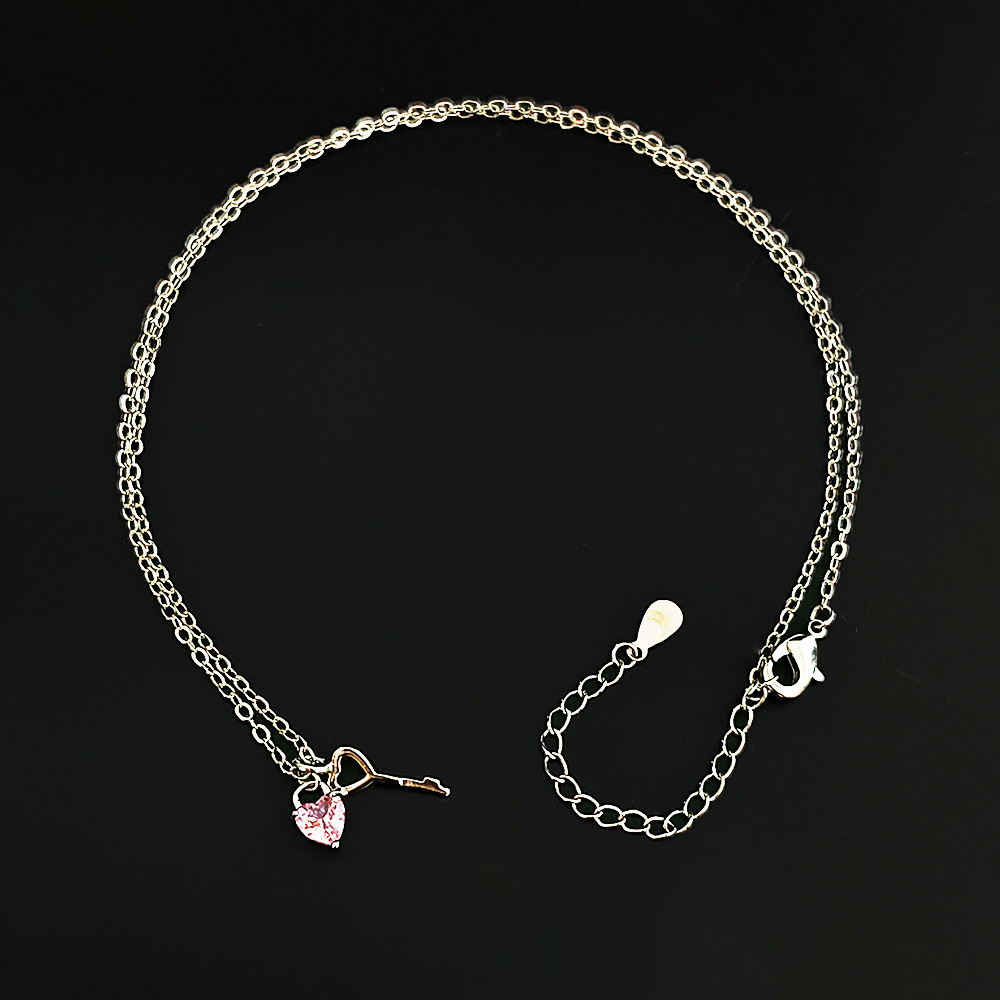 8g Weight Copper Pendant Material Zircon Inlay Material Pendant Necklace Classification Copper Chain Material 1 Piece Quantity Holiday, Daily Occasion Copper Material Heart Shape Pattern Women's Gender Plating, Inlay Design Cute, Sweet Style Copper Plating Inlay Heart Shape Zircon Pendant Necklace 5