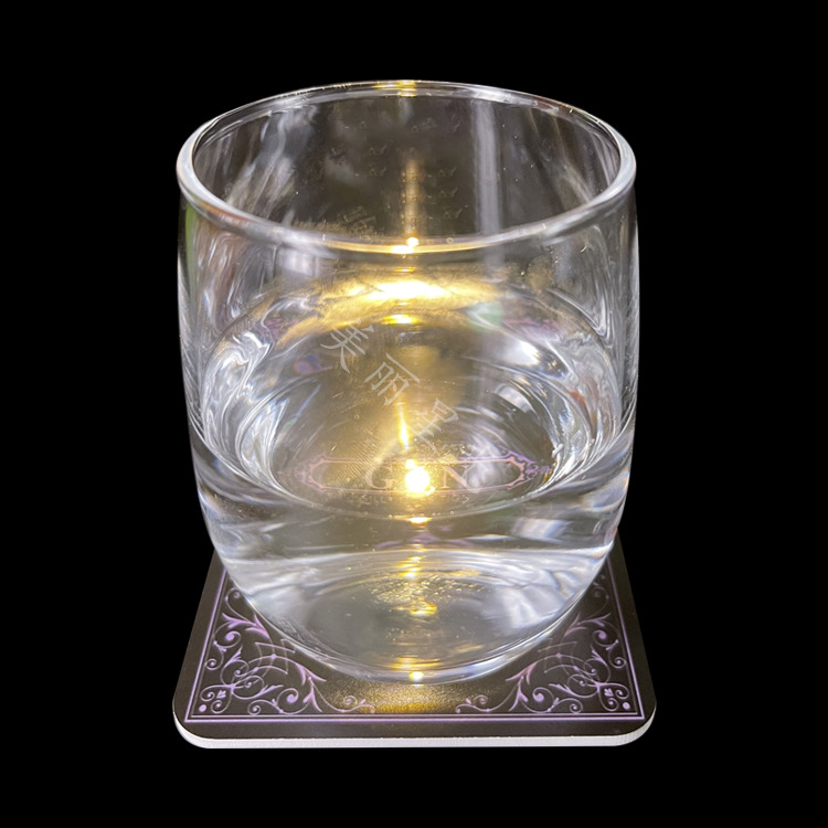 Plataforma transfronteriza sensor de gravedad luz posavasos bar suministros de atmósfera cerveza bebida fabricante de posavasos led