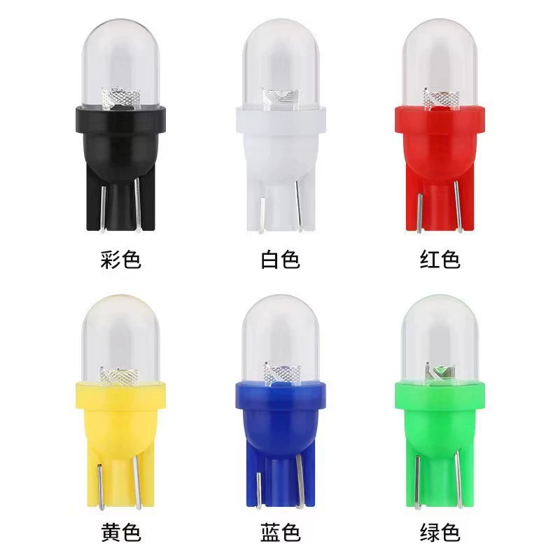 Автомобильный светодиодный пузырьковый свет T10 1LED круглая головка пузырьковая панель лампы для чтения дверной свет широкий свет