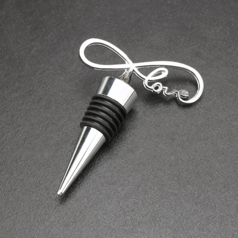 Tapón de botella de vino tinto tapa de aleación love regalo de boda estrella de mar en forma de corazón copo de nieve arte de preservación hermético juego de vino transfronterizo