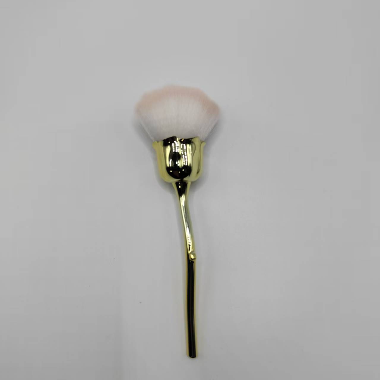 Nuevo cepillo de polvo de uñas, cepillo de polvo de uñas, pintura en polvo, mango de oro rosa, tamaño medio, belleza necesaria para la manicura. image 10