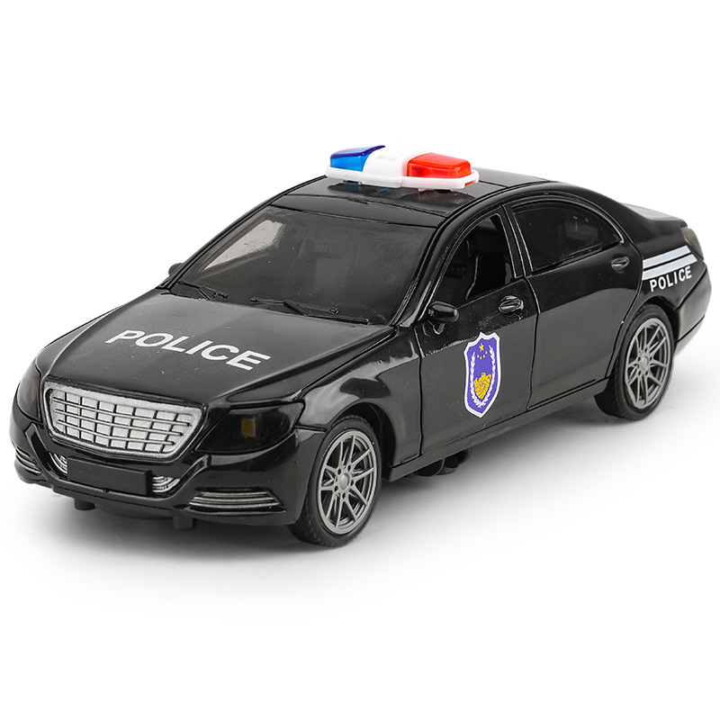Juguete de doble puerta de simulación para niños modelo de coche inercial coche de luz y sonido coche de policía de bomberos juguetes para niños