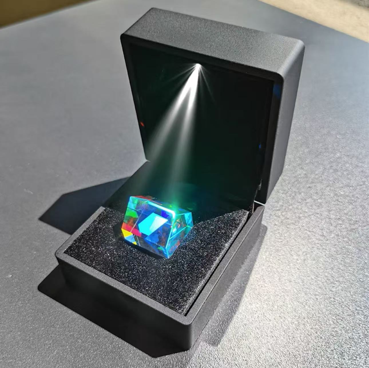 Prisma de coloración solar captador de luz cubo captador de luz solar prisma de vidrio decoración descompresión regalo creativo