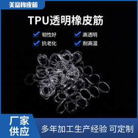 厂家生产供应TPU防老化橡皮筋 透明加宽橡皮圈 耐温橡皮圈