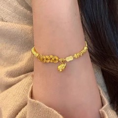 古法小葫芦五帝钱日进斗金盘缠手链新中式复古国粹麻将十三幺手饰