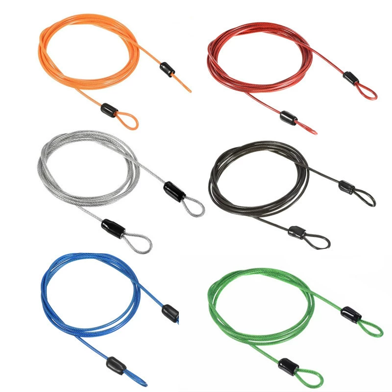 49-жильный стальной трос с покрытием для автомобильного чехла и багажной сумки, пластиковый стальной трос с пряжкой с перекрестным замком, противоугонный страховочный ремень и трос