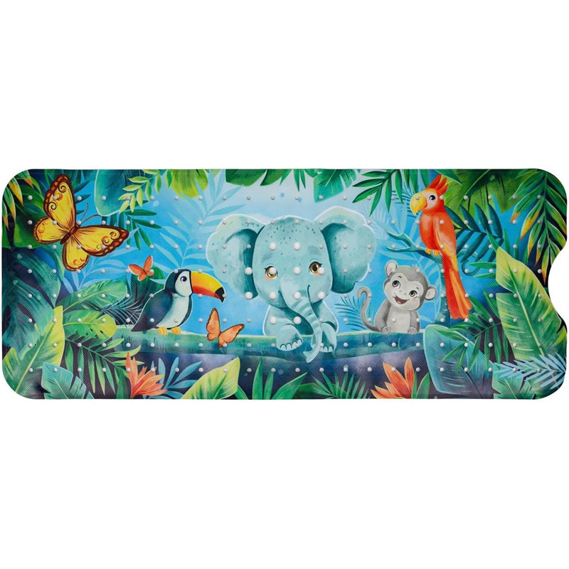 Alfombrilla antideslizante para baño con diseño de océano de dibujos animados para niños de Amazon, alfombrilla antideslizante para piscina, baño, alfombrilla antideslizante