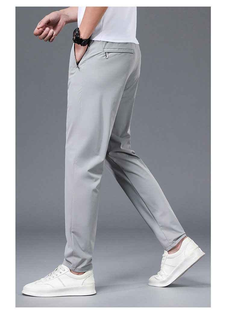 Herren Eisseide Hose Locker Und Atmungsaktiv Casual Freizeithose_voghion.com