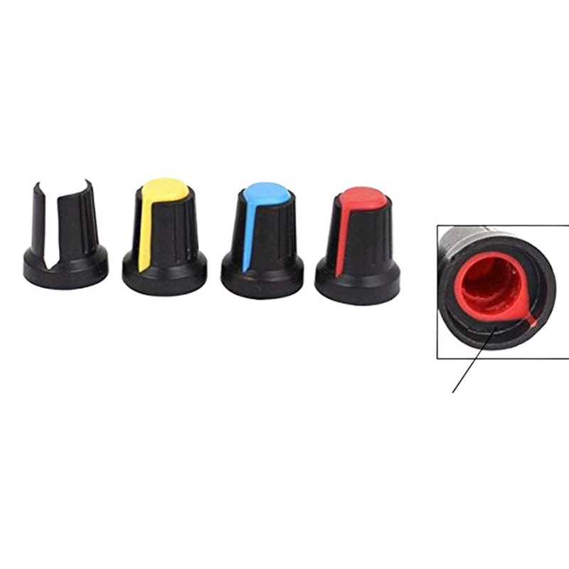 AG2 крышка переключателя потенциометра WH148 15X17 мм пластиковая ручка шляпа 6 мм Сливовая ручка в наличии