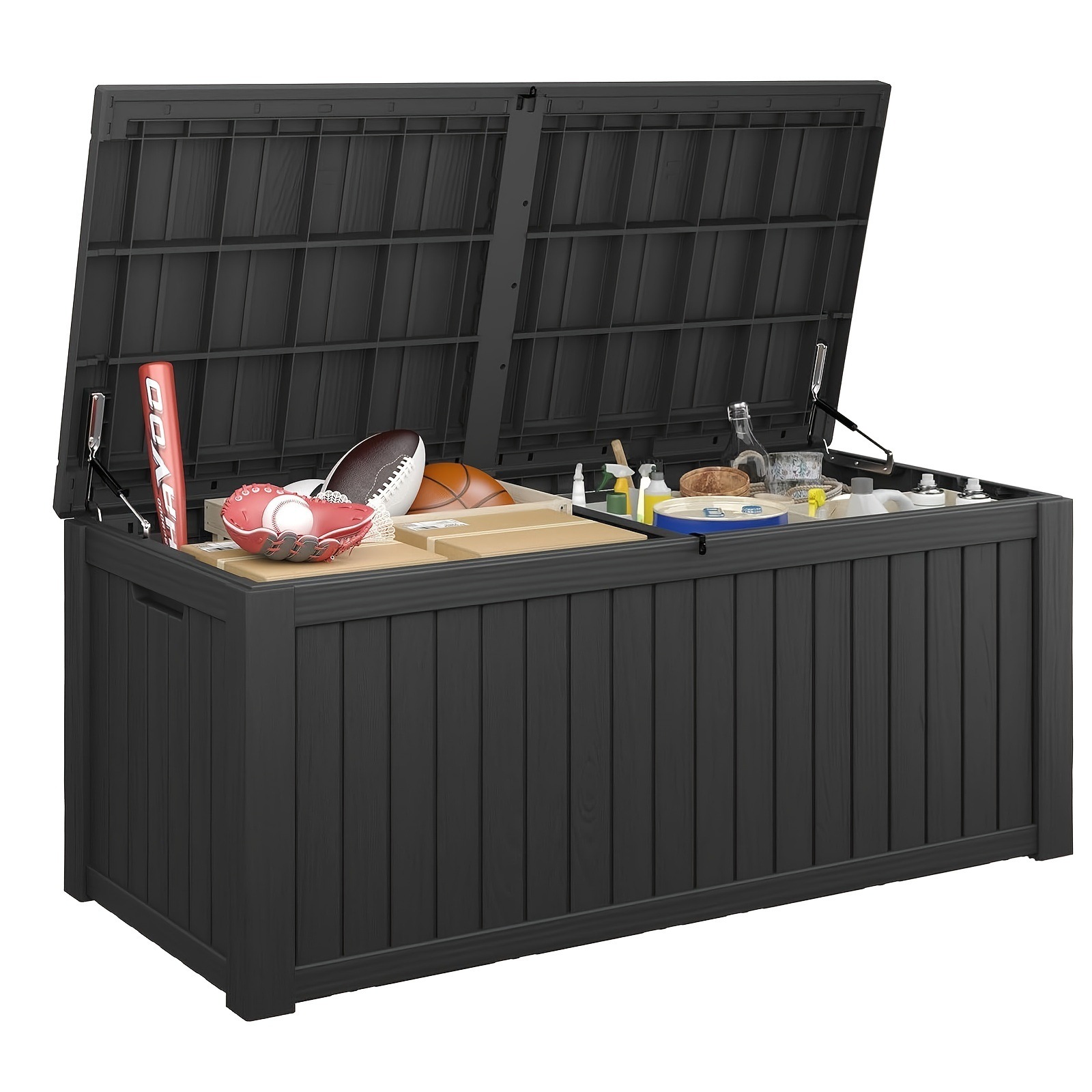 Caja de Almacenamiento Exterior de Resina de 180 Galones, Impermeable