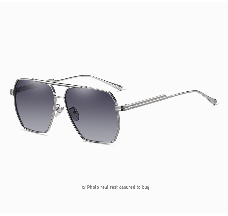 Fashion Style Yellow, Black Color Fashion Solid Color Tac UV400 Protection Square Full Frame Men's Sunglasses