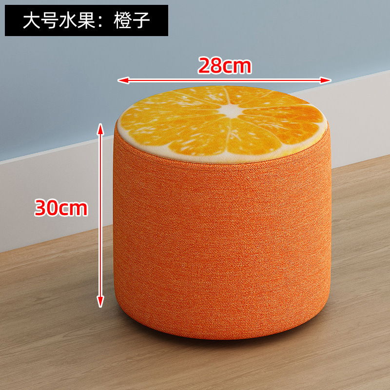 果物の腰掛けのファッション的な布芸の小さい腰掛けのアイデアの家庭用の靴の腰掛けを交換します。|undefined