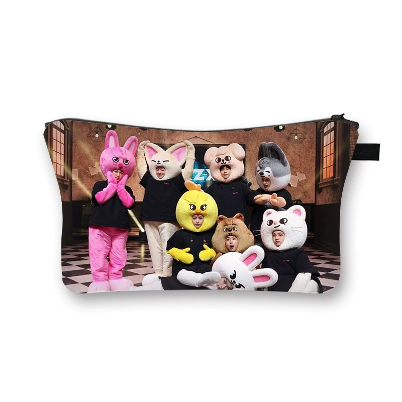 Сумка косметичка SKZOO STRAYKIDS для студентов и детей, косметики, мешок для хранения, для девочек, витринная вентиляция