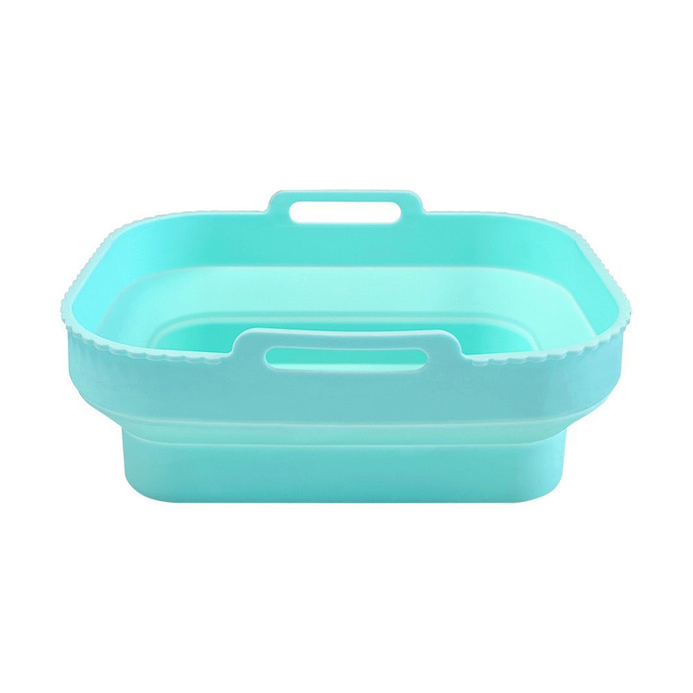 Amazon Hot Silicone Air Fryer Plate Grado de alimentos hogar plegable Silicone Air Fryer Plate