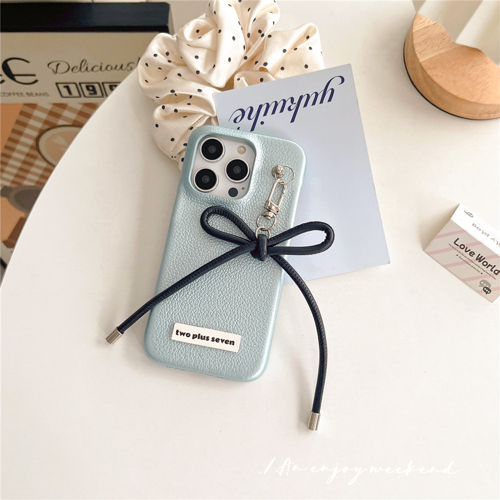 Patrón de cuero nacarado IPhone15promax love bowknot 14 Apple 15promax funda para teléfono ip13