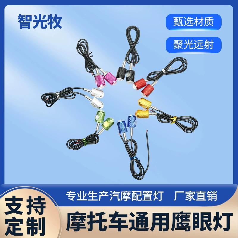 Мотоцикл номерной светильник трансграничной оптовой многоцветный винтовой свет задний фонарь освещает электрический мотоцикл ястреб