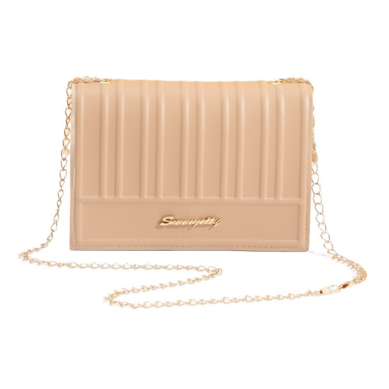 Bolsos de mujer de textura de moda, bolsos de brazo portátiles, bolsos de hombro simples transfronterizos, bolsos de hombro personales, bolsos de cinturón de cadena. image 5