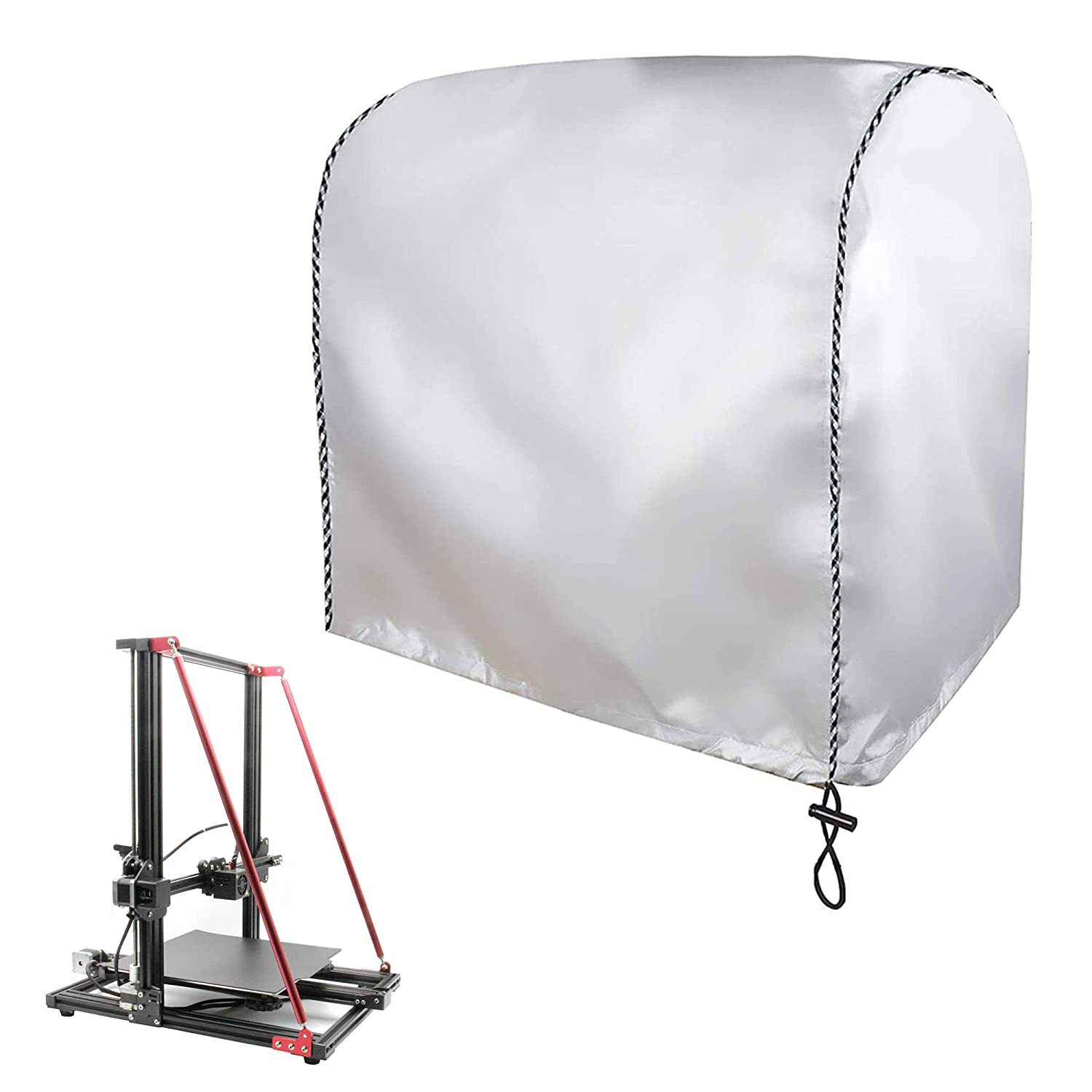 3D打印机防尘罩防护罩 3D打印机通用防尘保护套 涂银防水套